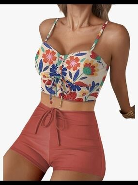 Herseas High Waisted Bikini Set #1371 NWOT